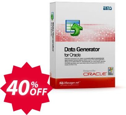 EMS Data Generator for Oracle, Business + Yearly Maintenance Coupon code 40% discount 