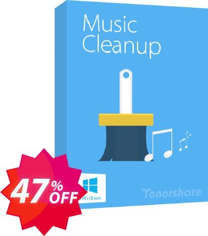 Tenorshare iTunes Music Cleanup Coupon code 47% discount 