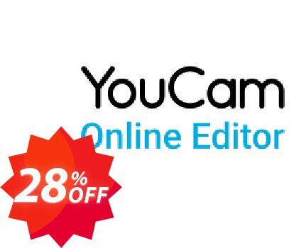 YouCam Online Editor - 100 credits/mo Coupon code 28% discount 