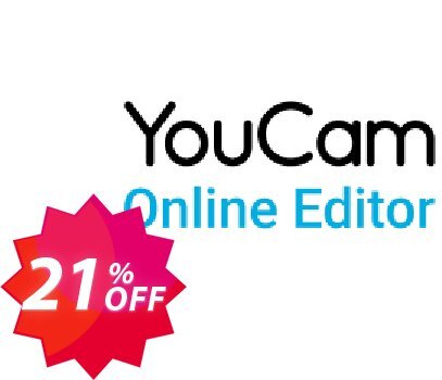 YouCam Online Editor - 100 credits/mo x 12 Coupon code 21% discount 