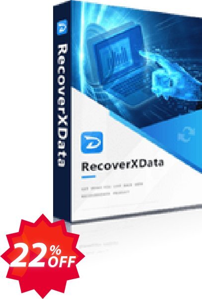 RecoverXData Data Recovery Software, Monthly Plan for 1 PC  Coupon code 22% discount 