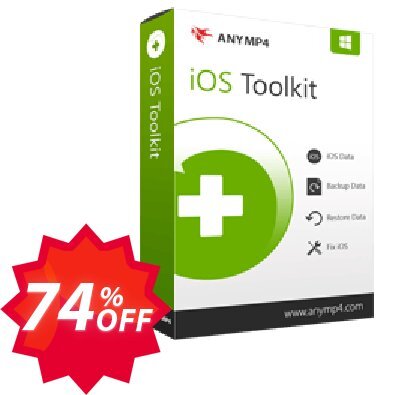 Anymp4 iOS Data Backup & Restore Coupon code 74% discount 