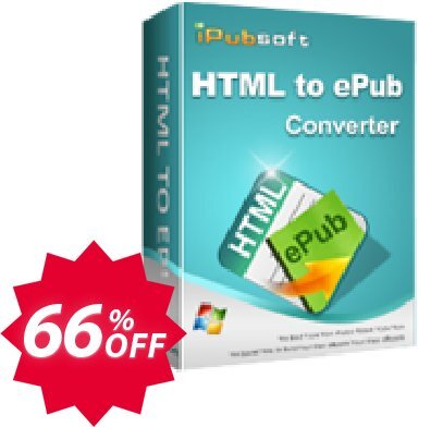 iPubsoft HTML to ePub Converter Coupon code 66% discount 