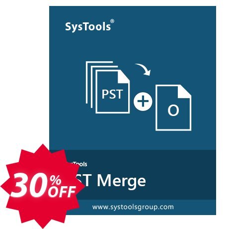 SysTools PST Merge Coupon code 30% discount 