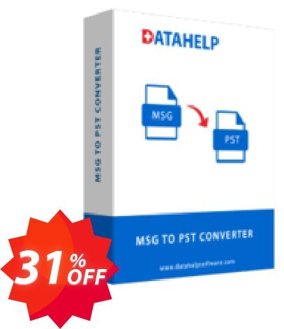 DataHelp MSG to PST Wizard Coupon code 31% discount 