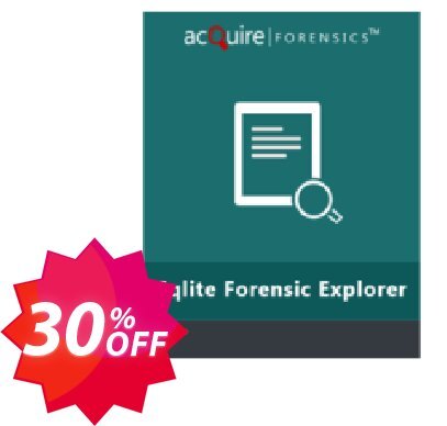 Acquire Sqlite Forensic Explorer - Admin Plan Coupon code 30% discount 