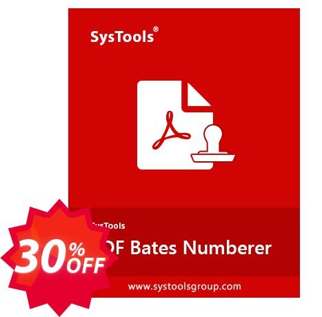 SysTools MAC PDF Bates Numberer Coupon code 30% discount 