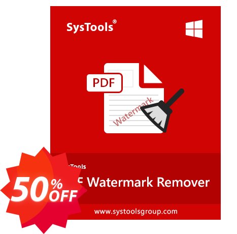 SysTools PDF Watermark Remover, Enterprise  Coupon code 50% discount 