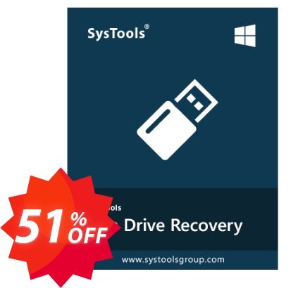 SysTools Pen Drive Recovery Coupon code 51% discount 