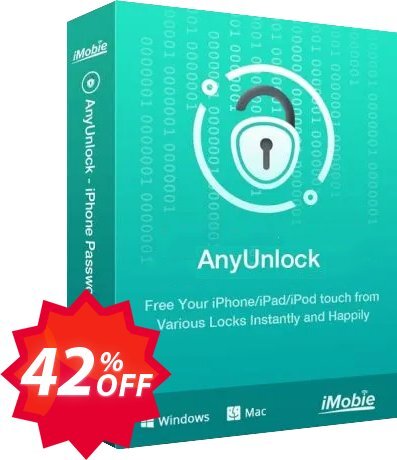 AnyUnlock - Bypass Activation Lock, 1-Year Plan  Coupon code 42% discount 