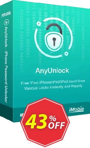 AnyUnlock - Remove Backup Encryption - 1-Year/5 Devices Coupon code 43% discount 