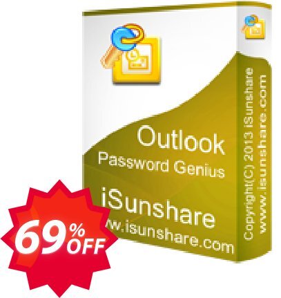 iSunshare Outlook Password Genius Coupon code 69% discount 