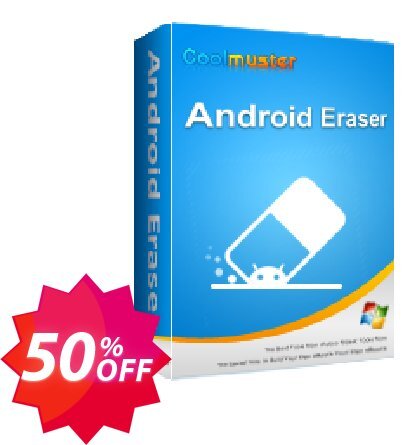 Coolmuster Android Eraser - Yearly Plan, 25 PCs  Coupon code 50% discount 
