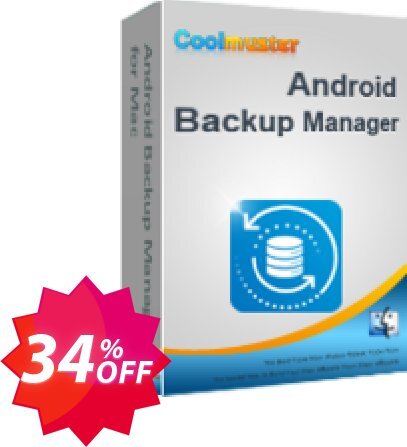 Coolmuster Android Backup Manager for MAC - Yearly Plan, 1 PC  Coupon code 34% discount 