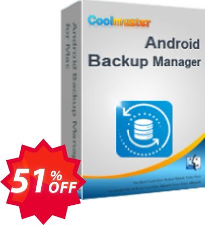 Coolmuster Android Backup Manager for MAC - Lifetime Plan, 5 PCs  Coupon code 51% discount 