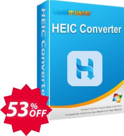 Coolmuster HEIC Converter - Lifetime Plan, 5 PCs  Coupon code 53% discount 