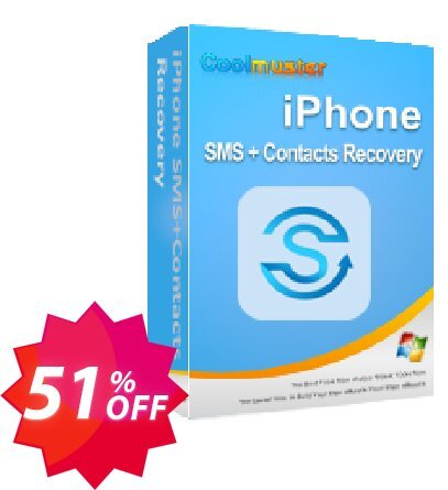 Coolmuster iPhone SMS + Contacts Recovery - Yearly Plan, 9 Devices, 3 PCs  Coupon code 51% discount 