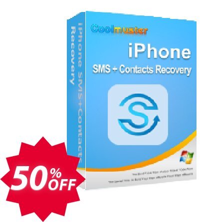 Coolmuster iPhone SMS + Contacts Recovery - Yearly Plan, Unlimited Devices, 1 PC  Coupon code 50% discount 