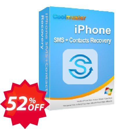 Coolmuster iPhone SMS + Contacts Recovery - Lifetime Plan, 3 Devices, 1 PC  Coupon code 52% discount 