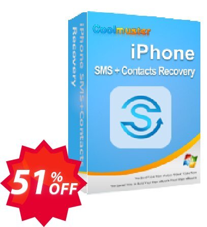 Coolmuster iPhone SMS + Contacts Recovery - Lifetime Plan, 9 Devices, 3 PCs  Coupon code 51% discount 