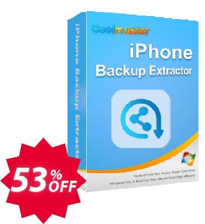 Coolmuster iPhone Backup Extractor - Yearly Plan, 5 PCs  Coupon code 53% discount 