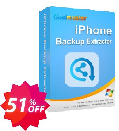 Coolmuster iPhone Backup Extractor - Lifetime Plan, 10 PCs  Coupon code 51% discount 