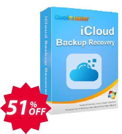 Coolmuster iCloud Backup Recovery - Lifetime Plan, 5 PCs  Coupon code 51% discount 