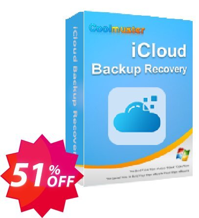 Coolmuster iCloud Backup Recovery - Lifetime Plan, 10 PCs  Coupon code 51% discount 