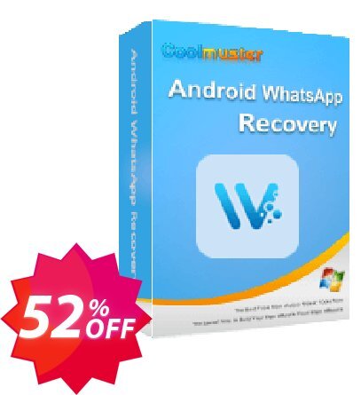 Coolmuster Android WhatsApp Recovery - Yearly Plan, 3 Devices, 1 PC  Coupon code 52% discount 