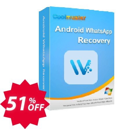 Coolmuster Android WhatsApp Recovery - Yearly Plan, 9 Devices, 3 PCs  Coupon code 51% discount 