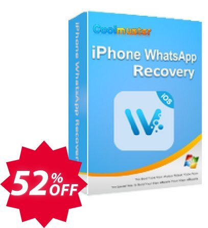 Coolmuster iPhone WhatsApp Recovery - Yearly Plan, 3 Devices, 1 PC  Coupon code 52% discount 