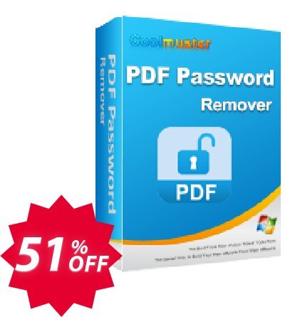 Coolmuster PDF Password Remover - Lifetime Plan, 5 PCs  Coupon code 51% discount 