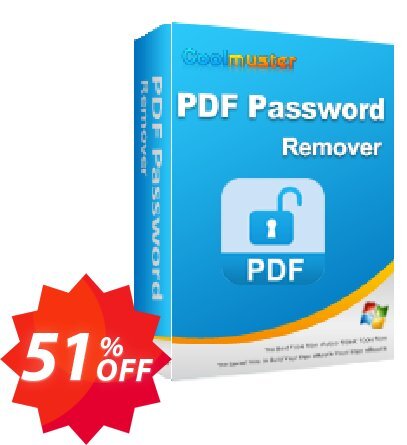 Coolmuster PDF Password Remover - Lifetime Plan, 10 PCs  Coupon code 51% discount 