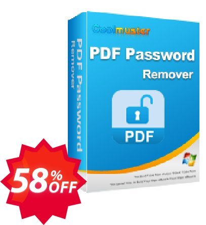 Coolmuster PDF Password Remover - Monthly Plan, 1 PC  Coupon code 58% discount 