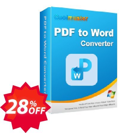 Coolmuster PDF to Word Converter - Monthly Plan, 1 PC  Coupon code 28% discount 