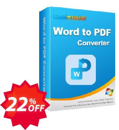 Coolmuster Word to PDF Converter - Lifetime Plan, 1 PC  Coupon code 22% discount 