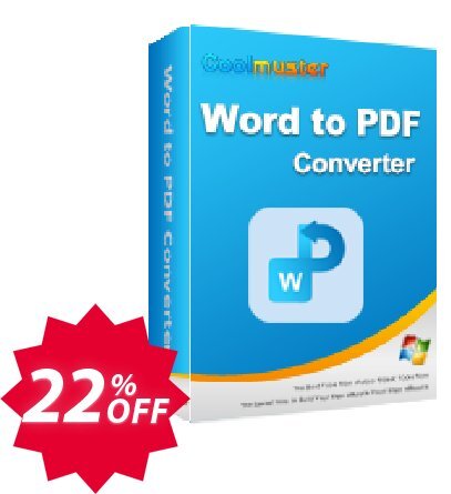 Coolmuster Word to PDF Converter - Lifetime Plan, 5 PCs  Coupon code 22% discount 