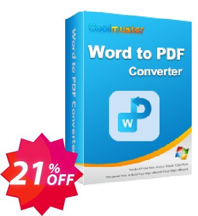 Coolmuster Word to PDF Converter - Lifetime Plan, 10 PCs  Coupon code 21% discount 