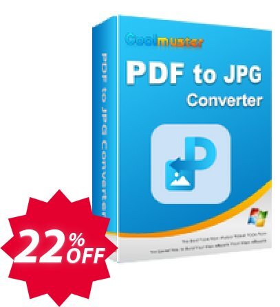 Coolmuster PDF to JPG Converter Lifetime Coupon code 22% discount 