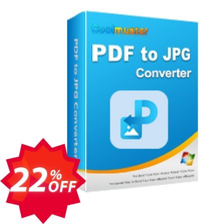 Coolmuster PDF to JPG Converter - Lifetime Plan, 5 PCs  Coupon code 22% discount 