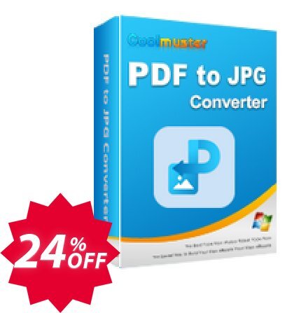 Coolmuster PDF to JPG Converter Coupon code 24% discount 