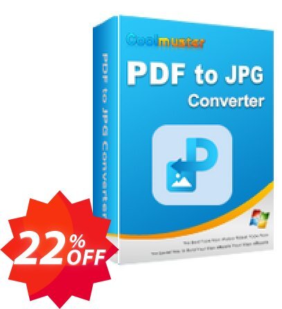 Coolmuster PDF to JPG Converter - Yearly Plan, 5 PCs  Coupon code 22% discount 