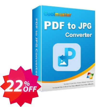 Coolmuster PDF to JPG Converter - Yearly Plan, 10 PCs  Coupon code 22% discount 