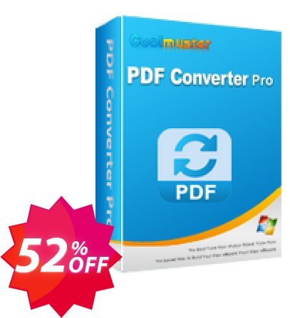 Coolmuster PDF Converter - Lifetime Plan, 1 PC  Coupon code 52% discount 