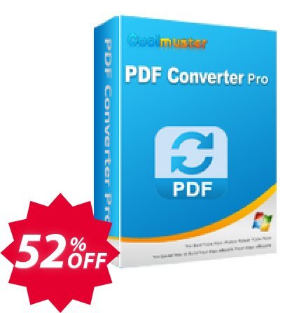 Coolmuster PDF Converter - Yearly Plan, 5 PCs  Coupon code 52% discount 