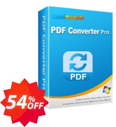 Coolmuster PDF Converter - Monthly Plan, 1 PC  Coupon code 54% discount 