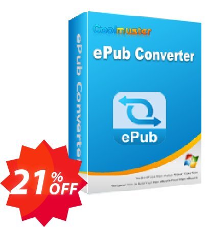 Coolmuster ePub Converter - Lifetime Plan, 10 PCs  Coupon code 21% discount 