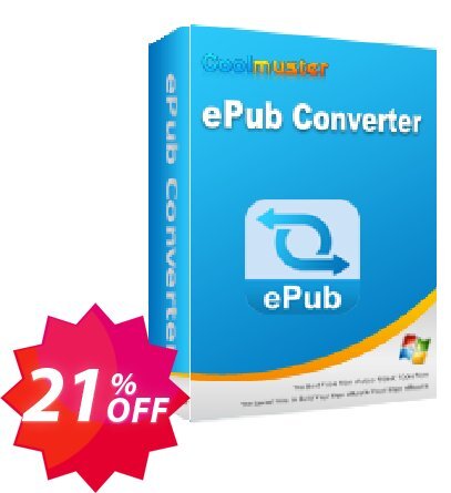 Coolmuster ePub Converter - Yearly Plan, 10 PCs  Coupon code 21% discount 