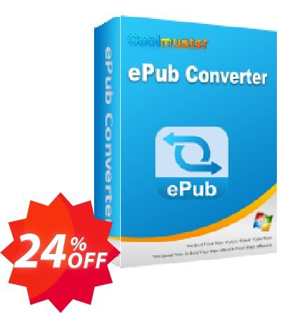 Coolmuster ePub Converter - Monthly Plan, 1 PC  Coupon code 24% discount 