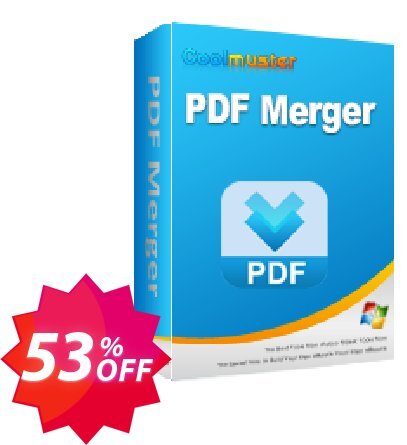 Coolmuster PDF Merger - Yearly Plan, 5 PCs  Coupon code 53% discount 